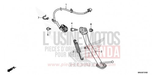 BEQUILLE NC750XDJ de 2018